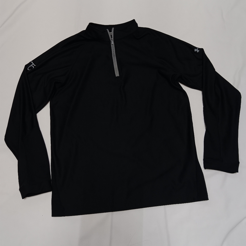 Black Long Sleeve Pullover with Zipper
